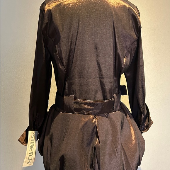 Harve Benard Dressy Balloon Hem Blouse size Large - Picture 3 of 9